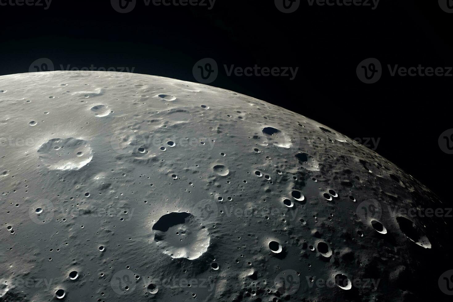 a photo of the moon stunning surface AI Generative