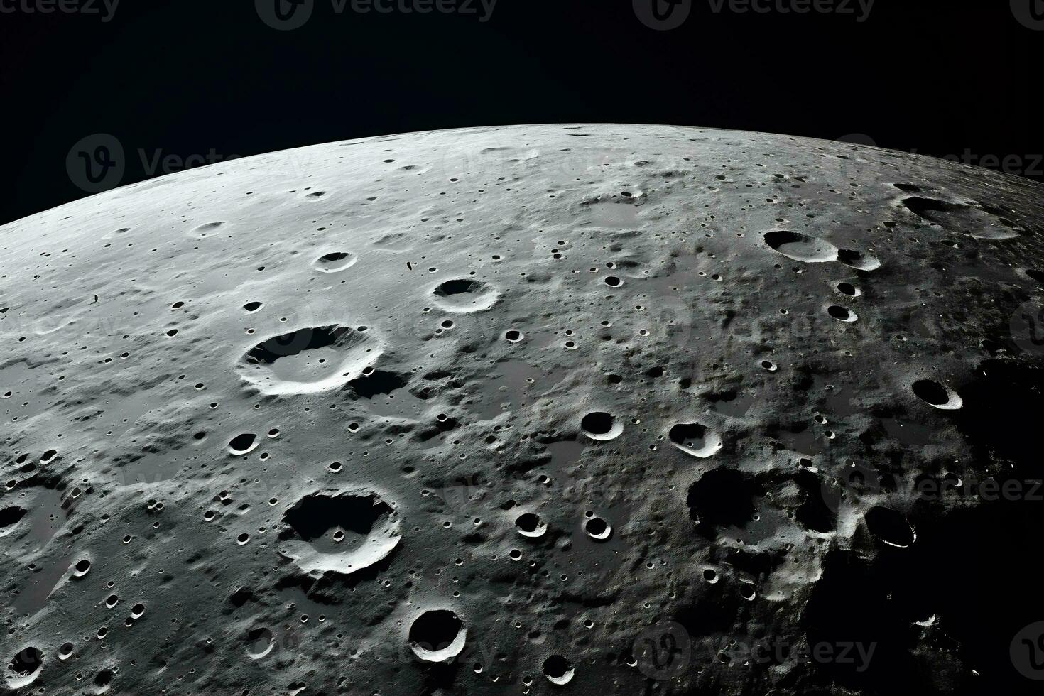 a photo of the moon stunning surface AI Generative