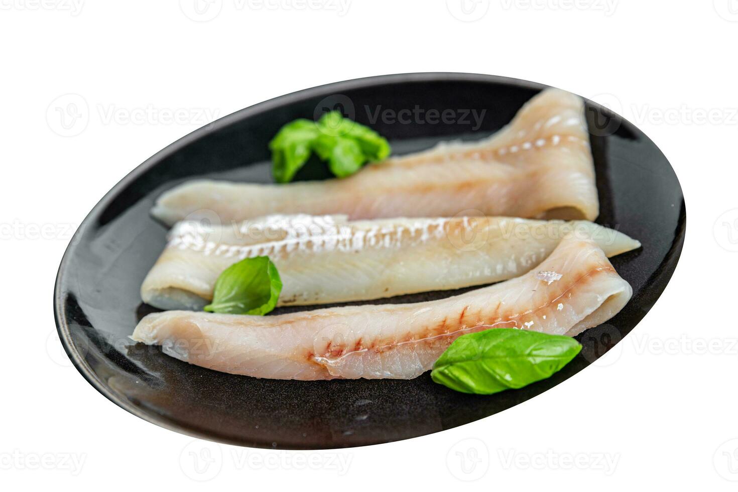 blue whiting fish fillet fresh seafood delicious healthy eating Pescetarian cooking appetizer meal food snack on the table copy space food background rustic top view photo