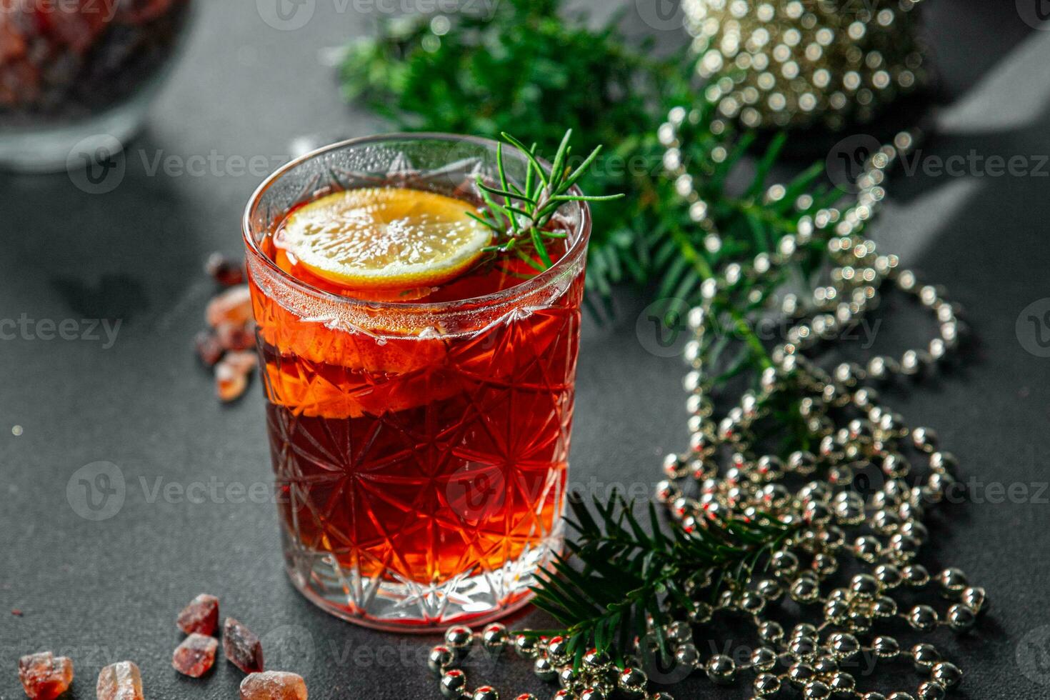 mulled wine christmas cocktail traditional drink new year holiday appetizer meal food snack photo