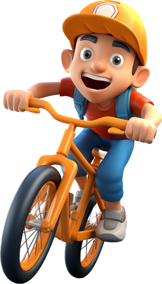 Biking png with AI generated.