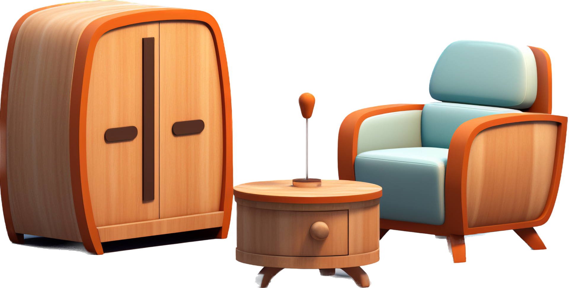 Furniture png with AI generated.