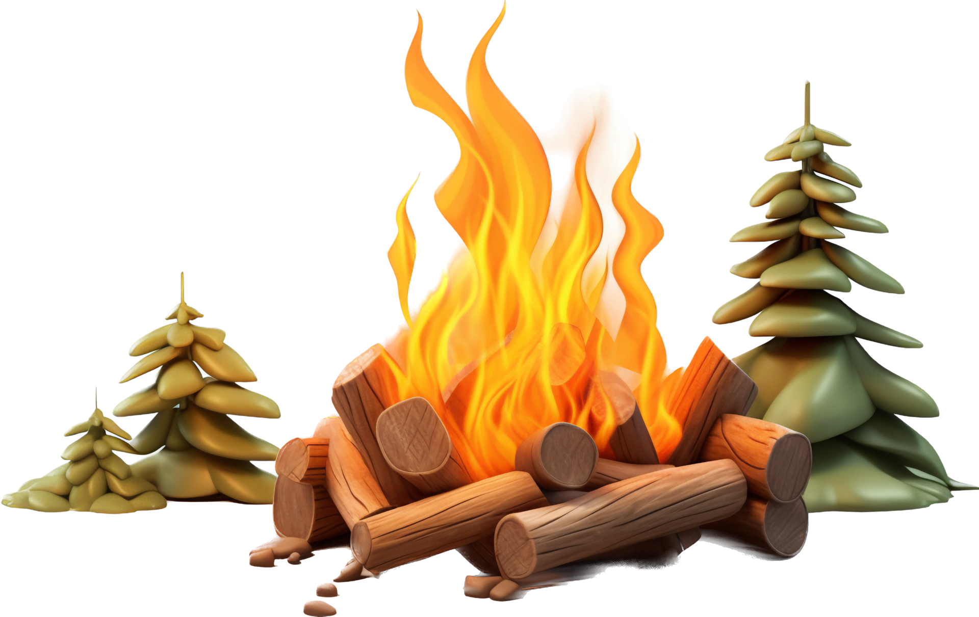 Campfire png with AI generated. 33504174 PNG