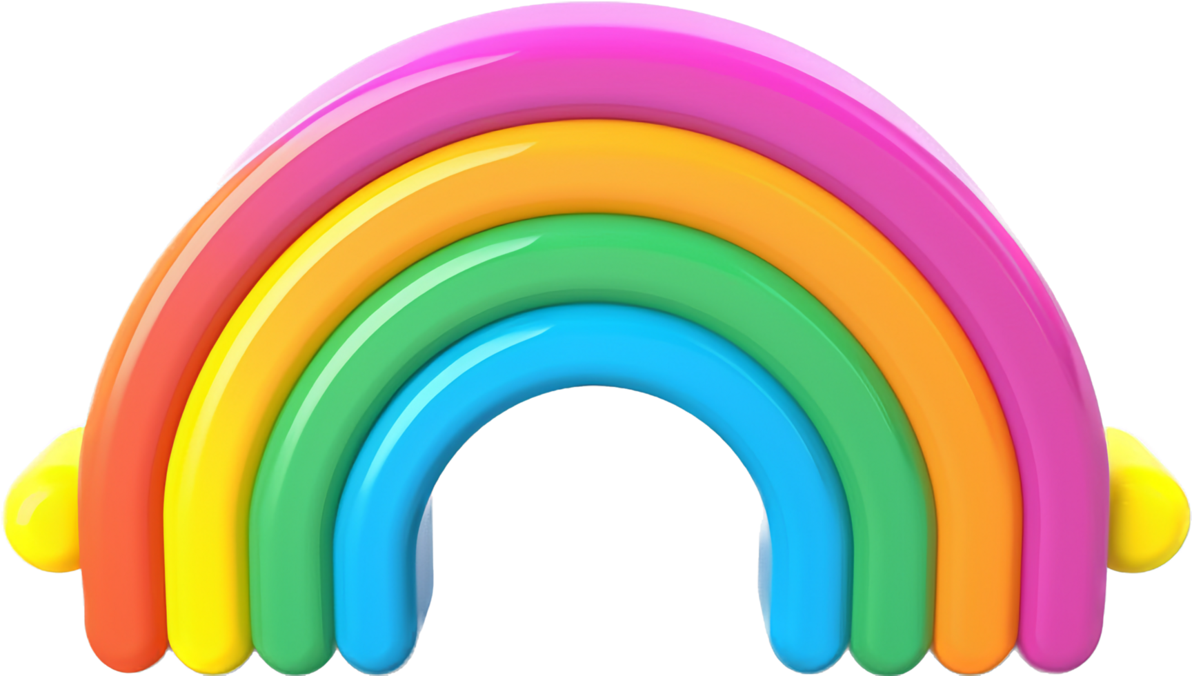 Rainbow png with AI generated.