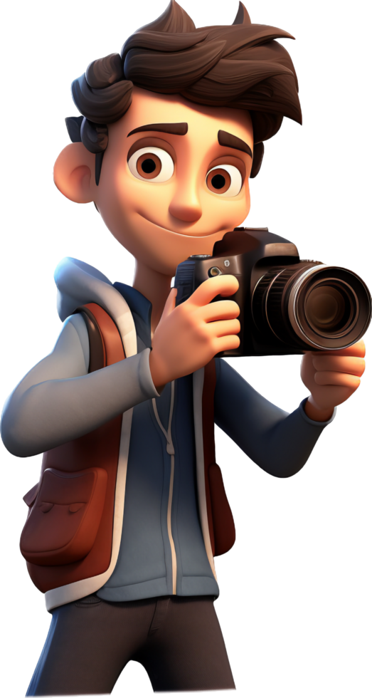 Photographer png with AI generated.