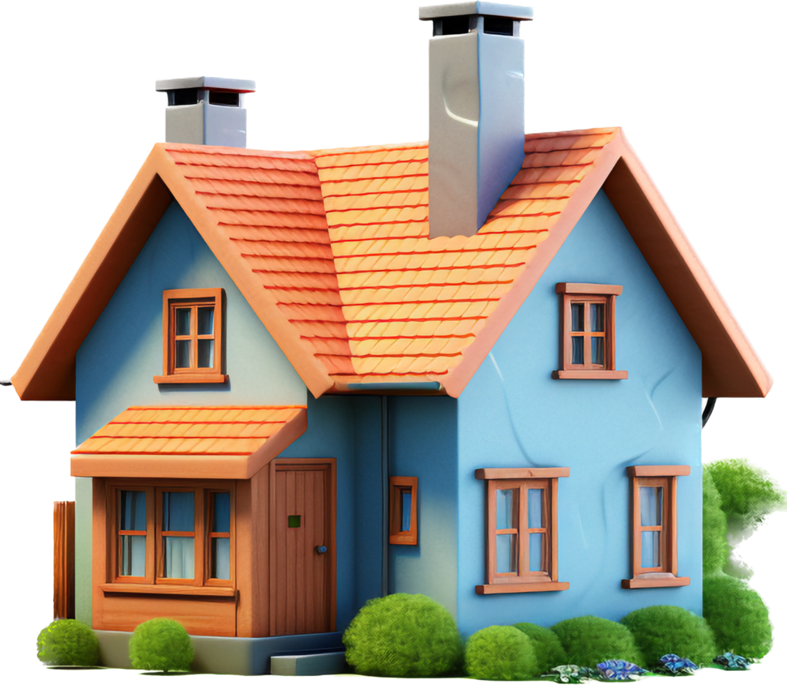 Home png with AI generated.