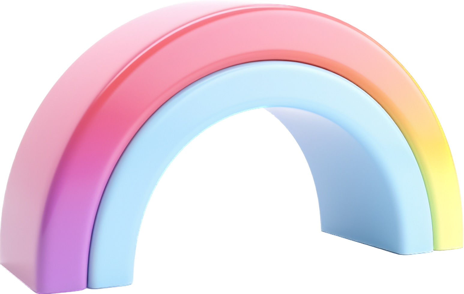 Rainbow png with AI generated.