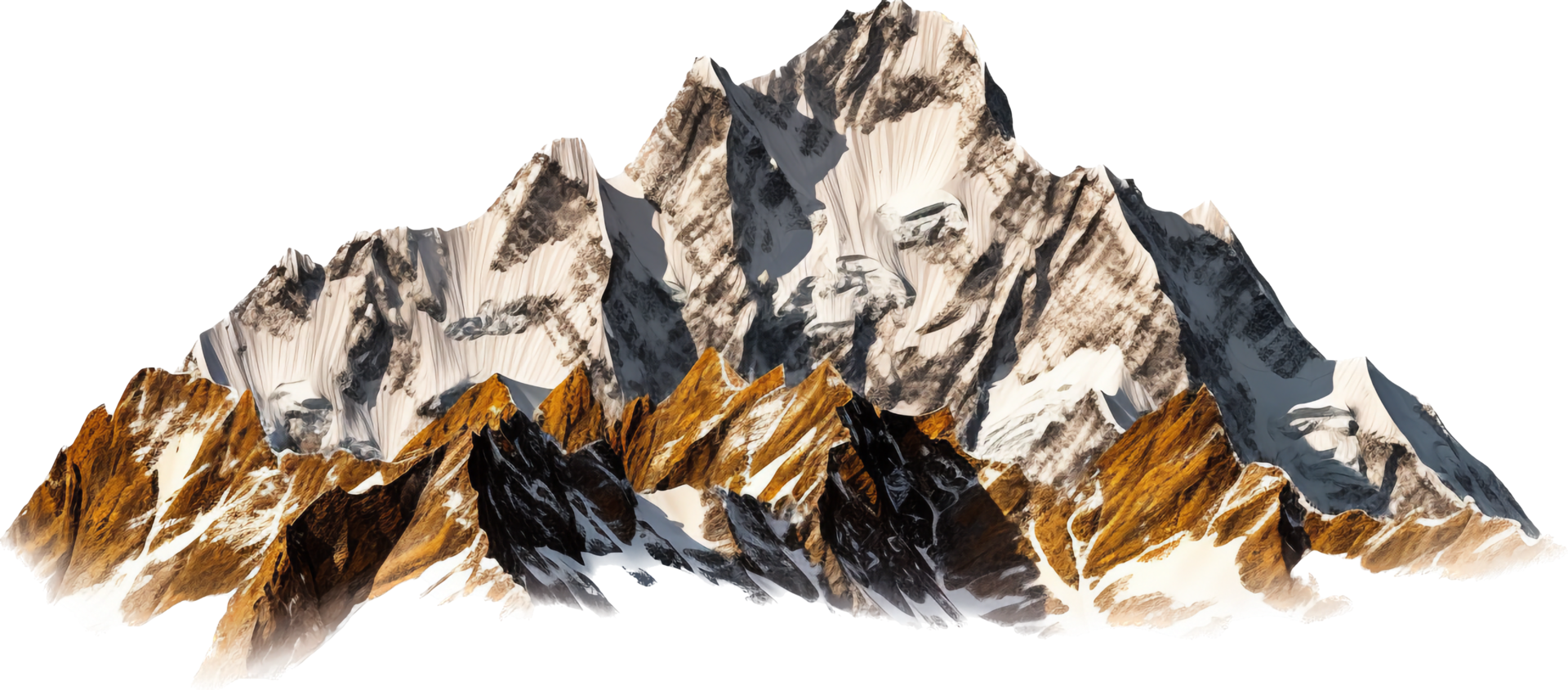 Mountain png with AI generated.