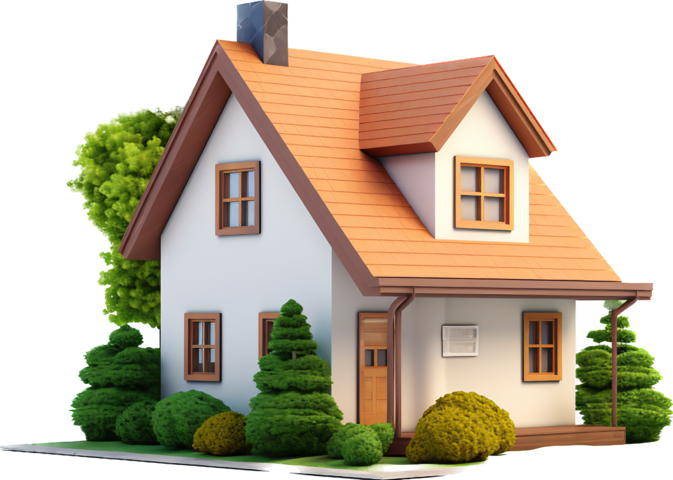 Home png with AI generated.