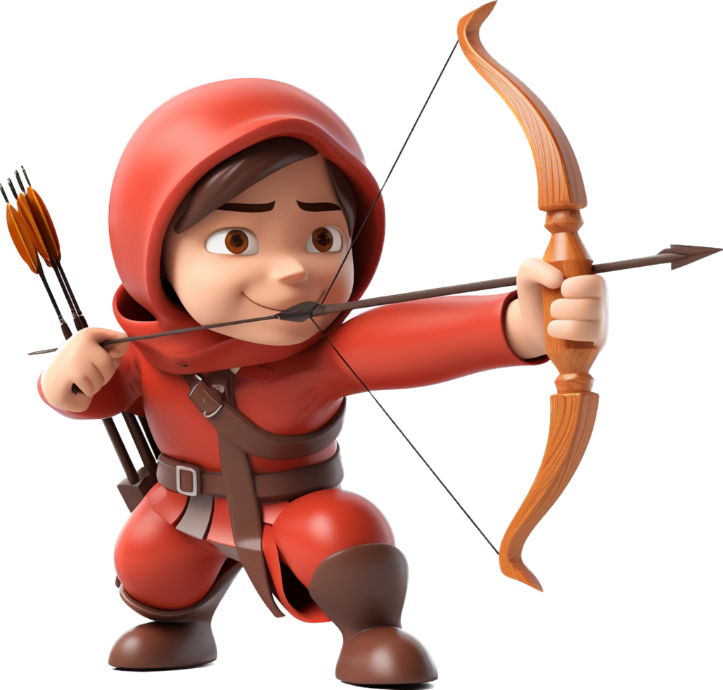 Archery png with AI generated.