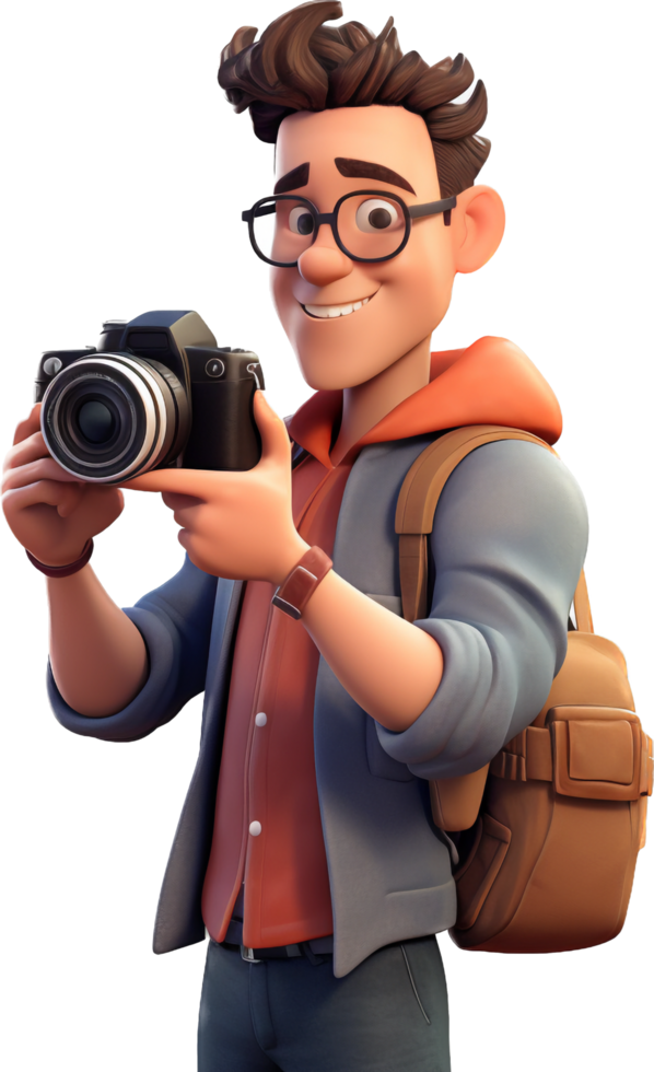 Photographer png with AI generated.