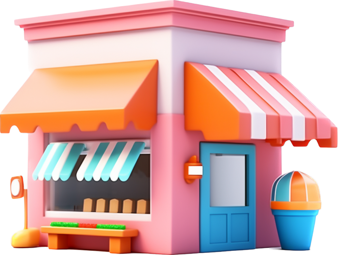 Store png with AI generated.