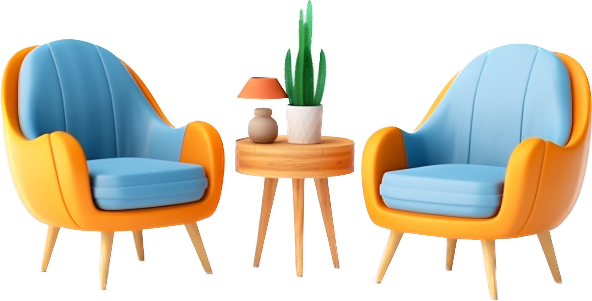 Furniture png with AI generated.