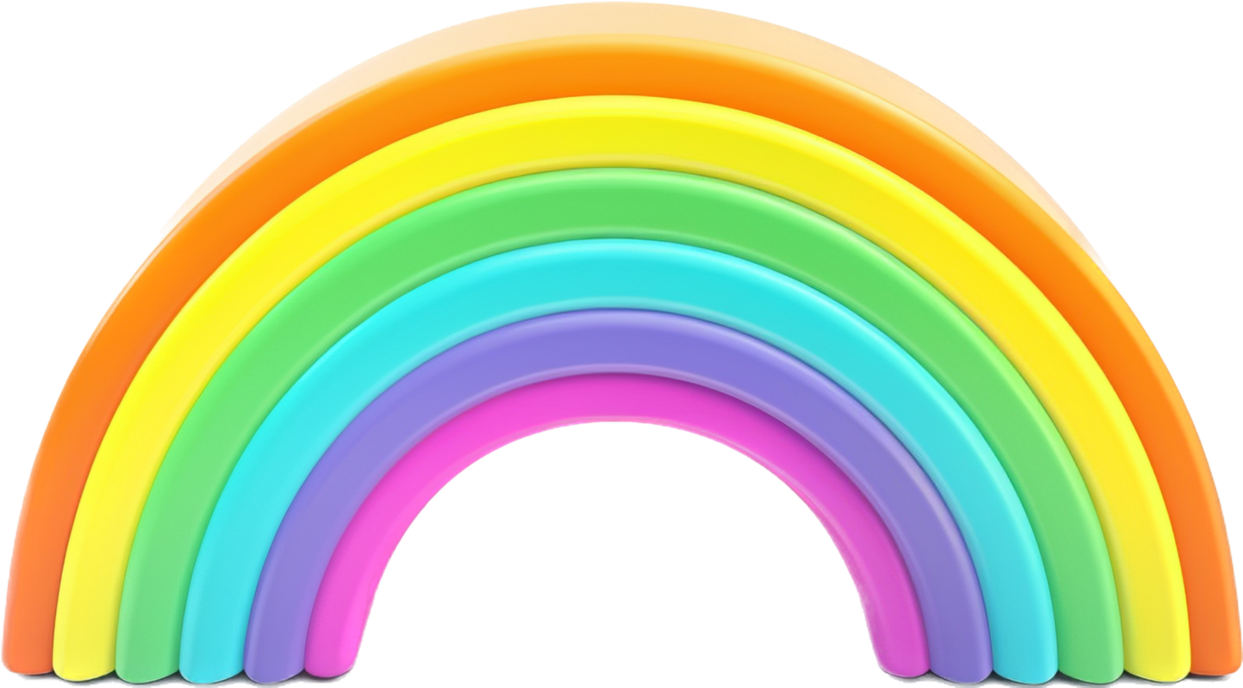 Rainbow png with AI generated.