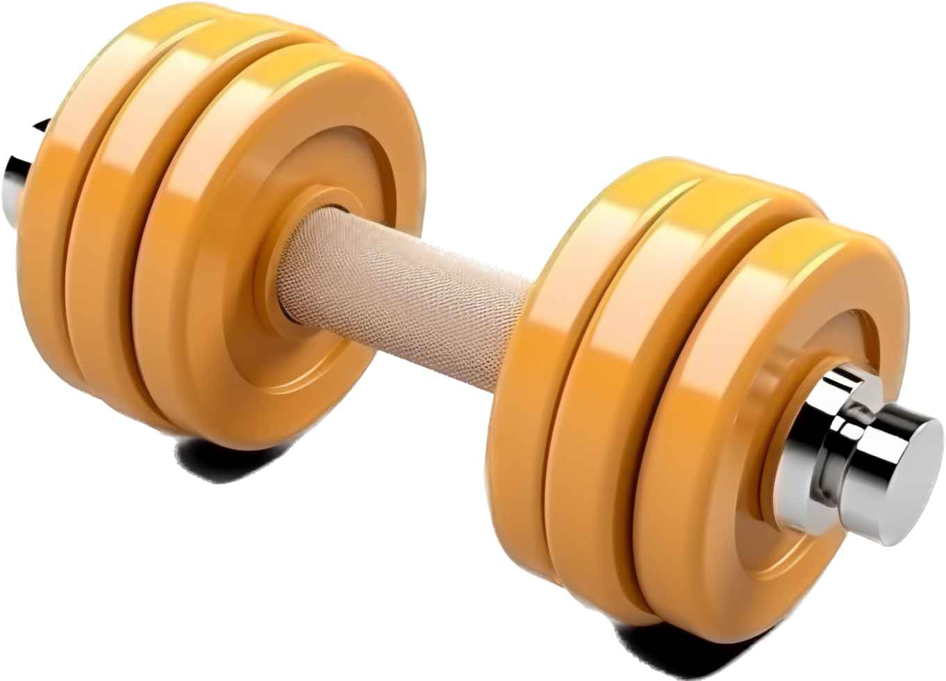 Dumbbell png with AI generated.
