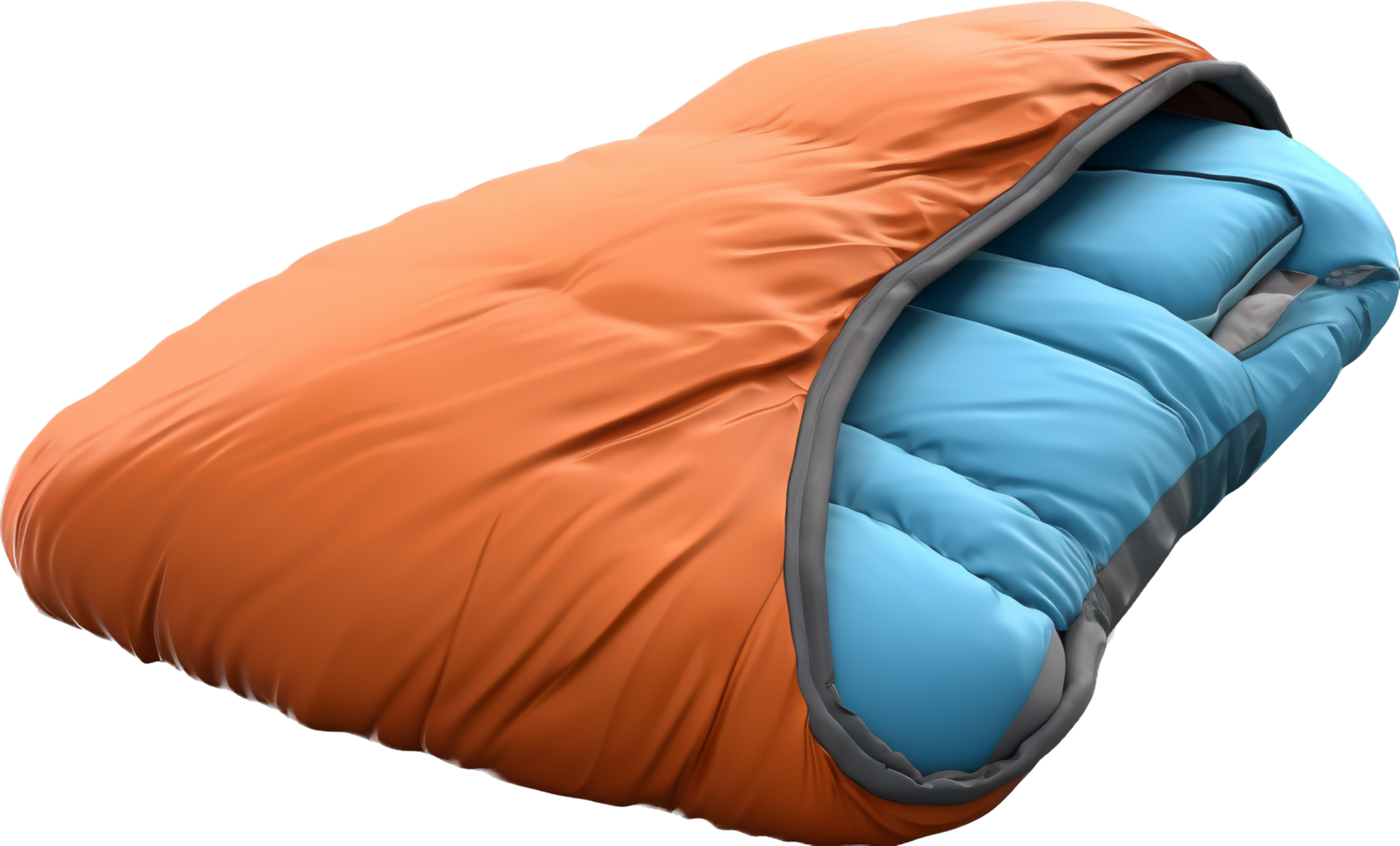 Sleeping bag png with AI generated.