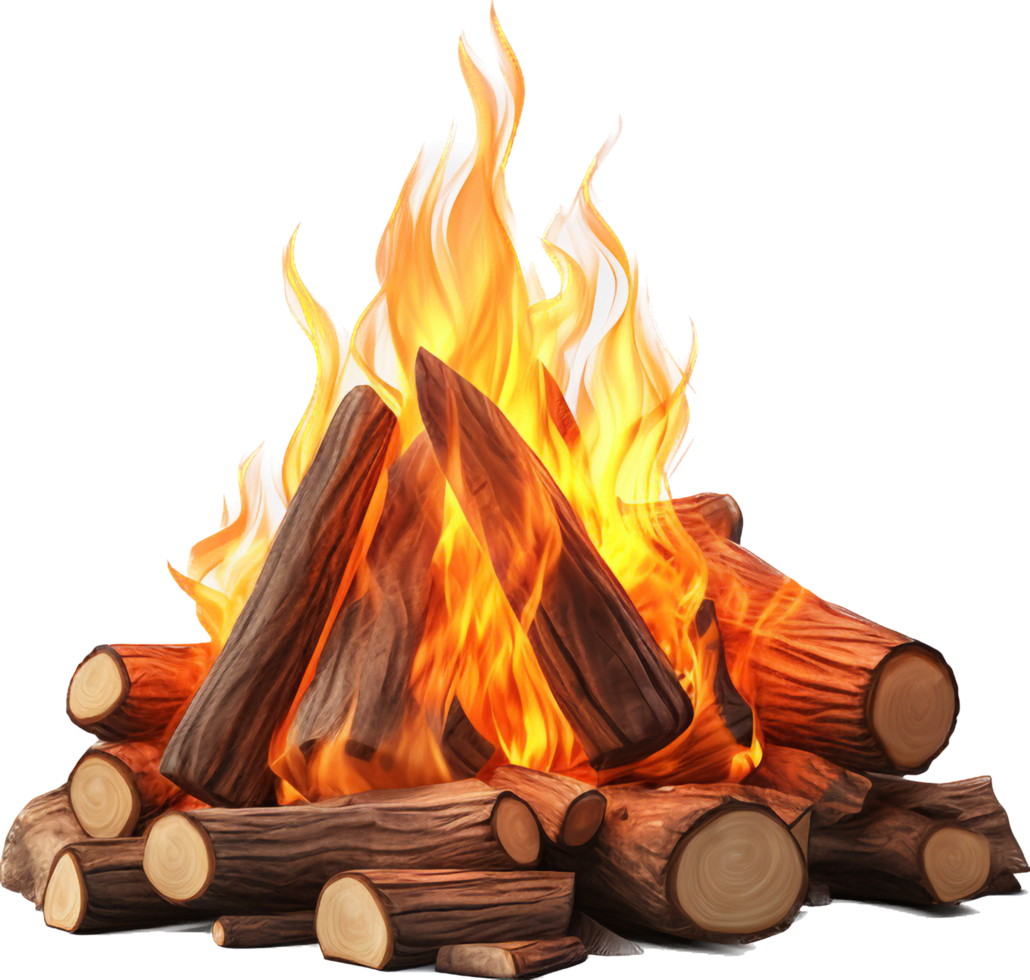 Lagerfeuer png mit ai generiert.