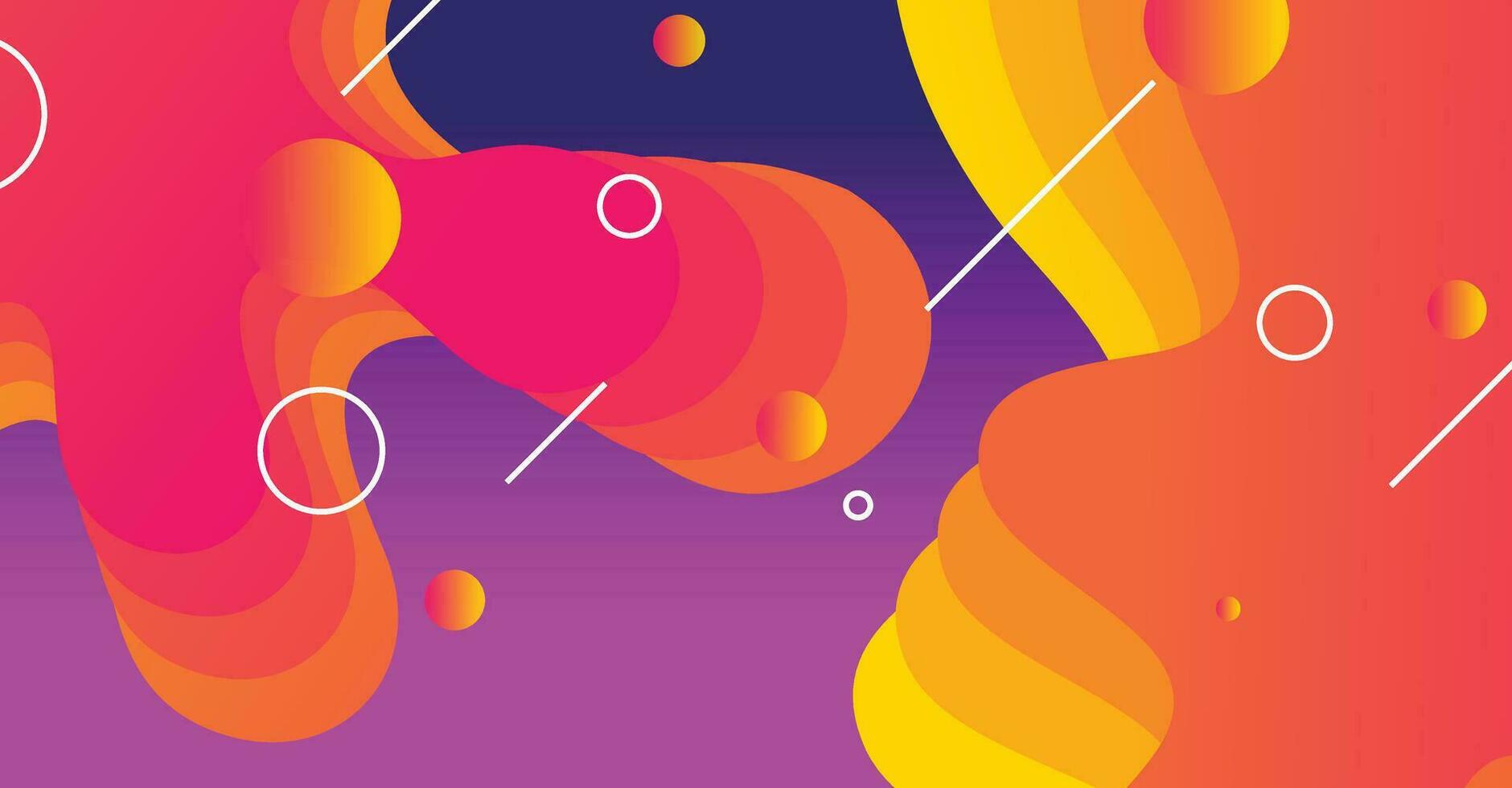 Abstract liquid wave background with colorful background vector