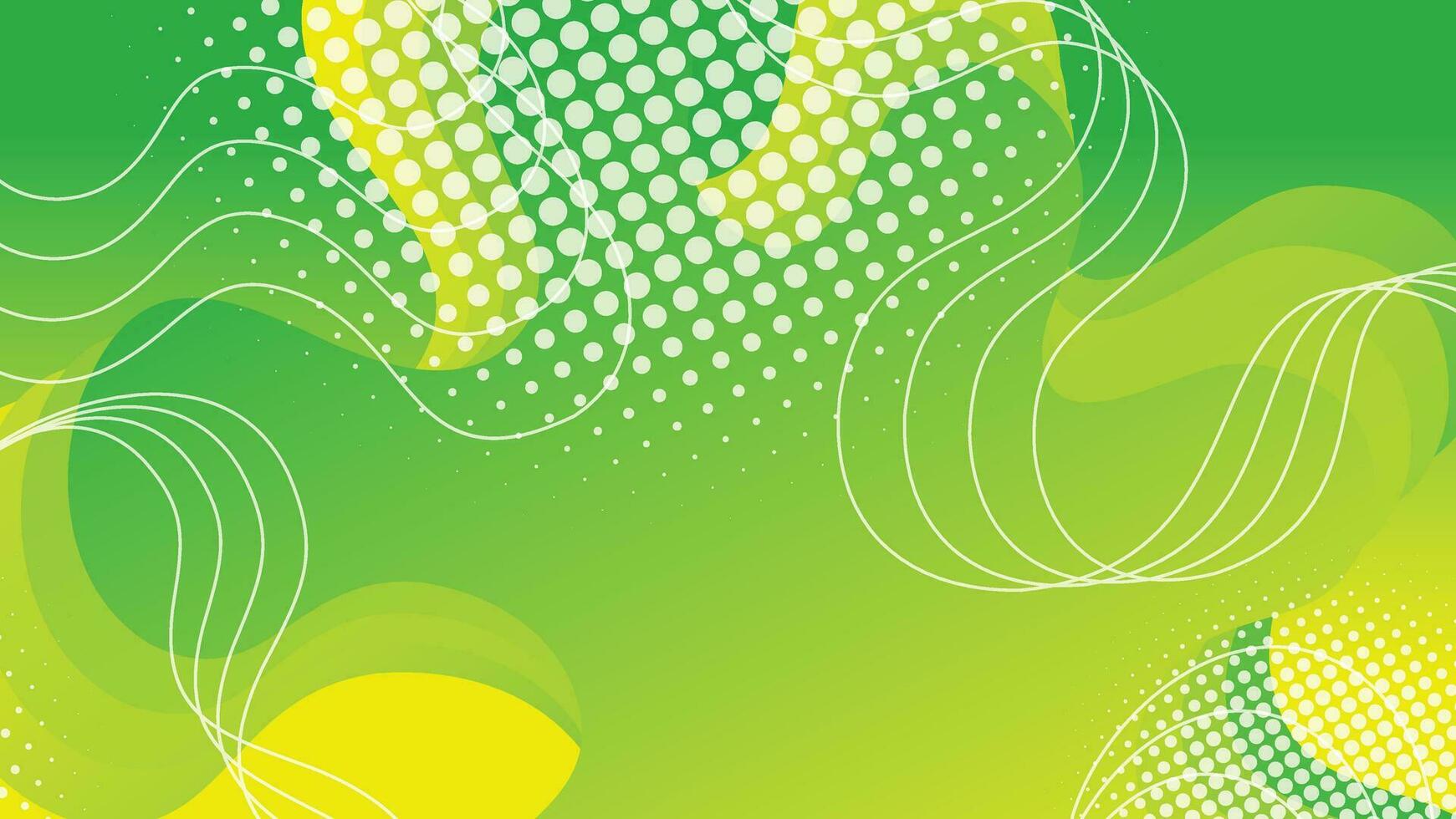 Abstract liquid wave background with green color background vector