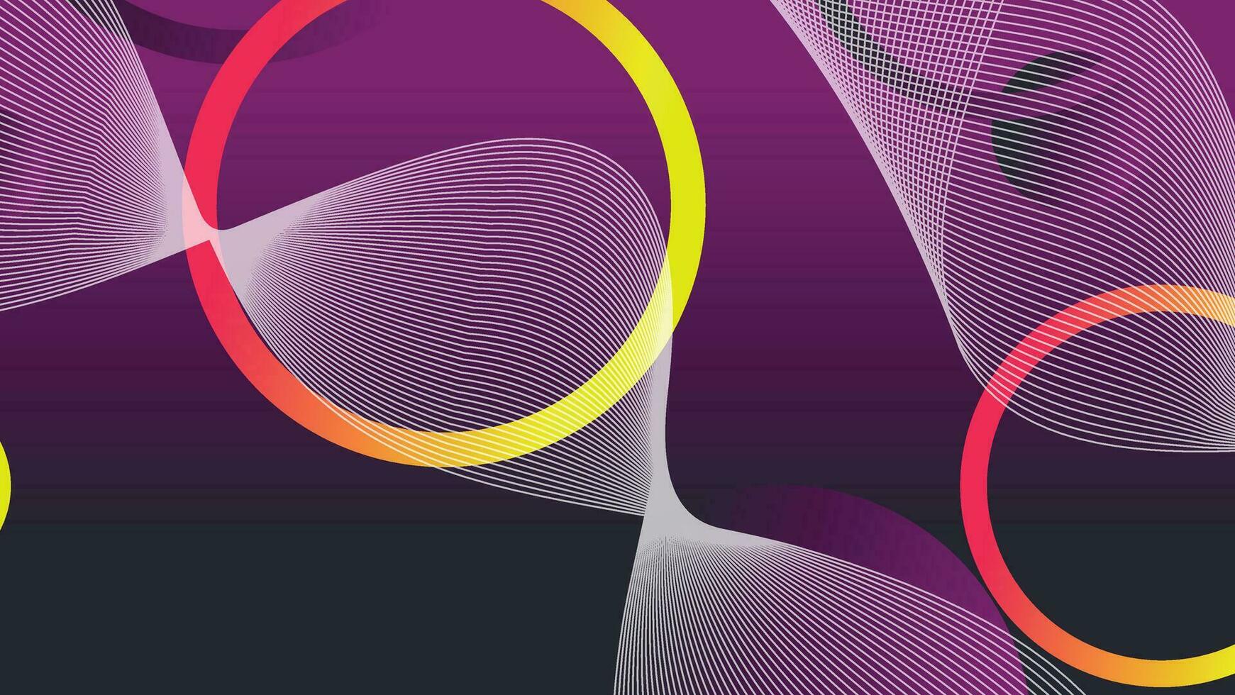 Abstract minimal gradient geometric circle background vector