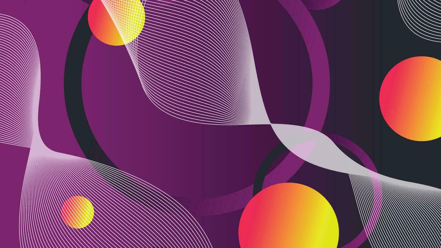 Abstract minimal gradient geometric circle background vector