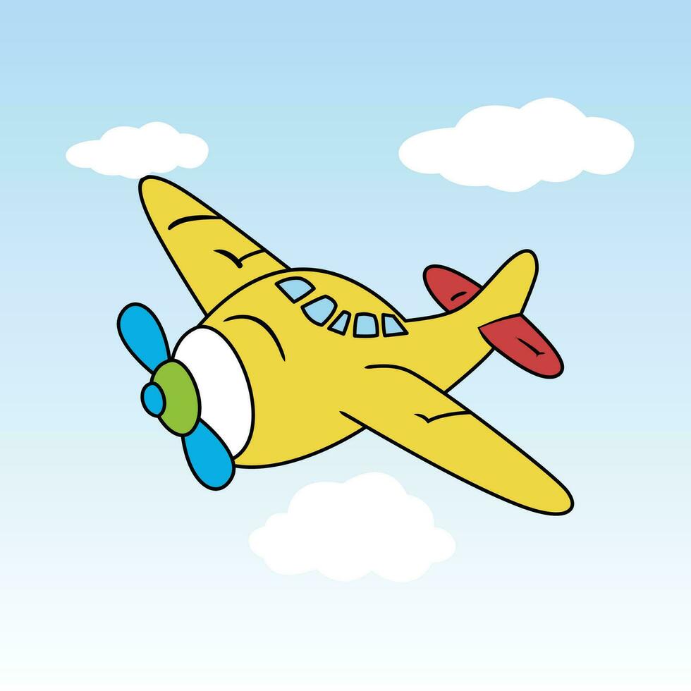 cute plane autism vector