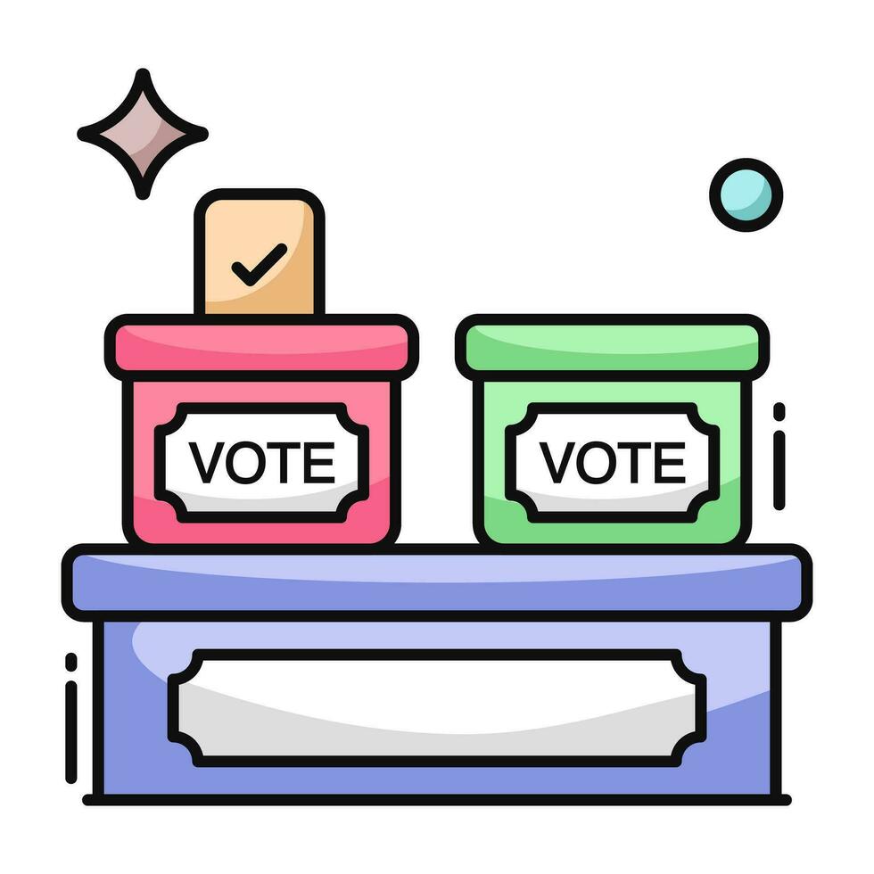 conceptual vector diseño icono de votar