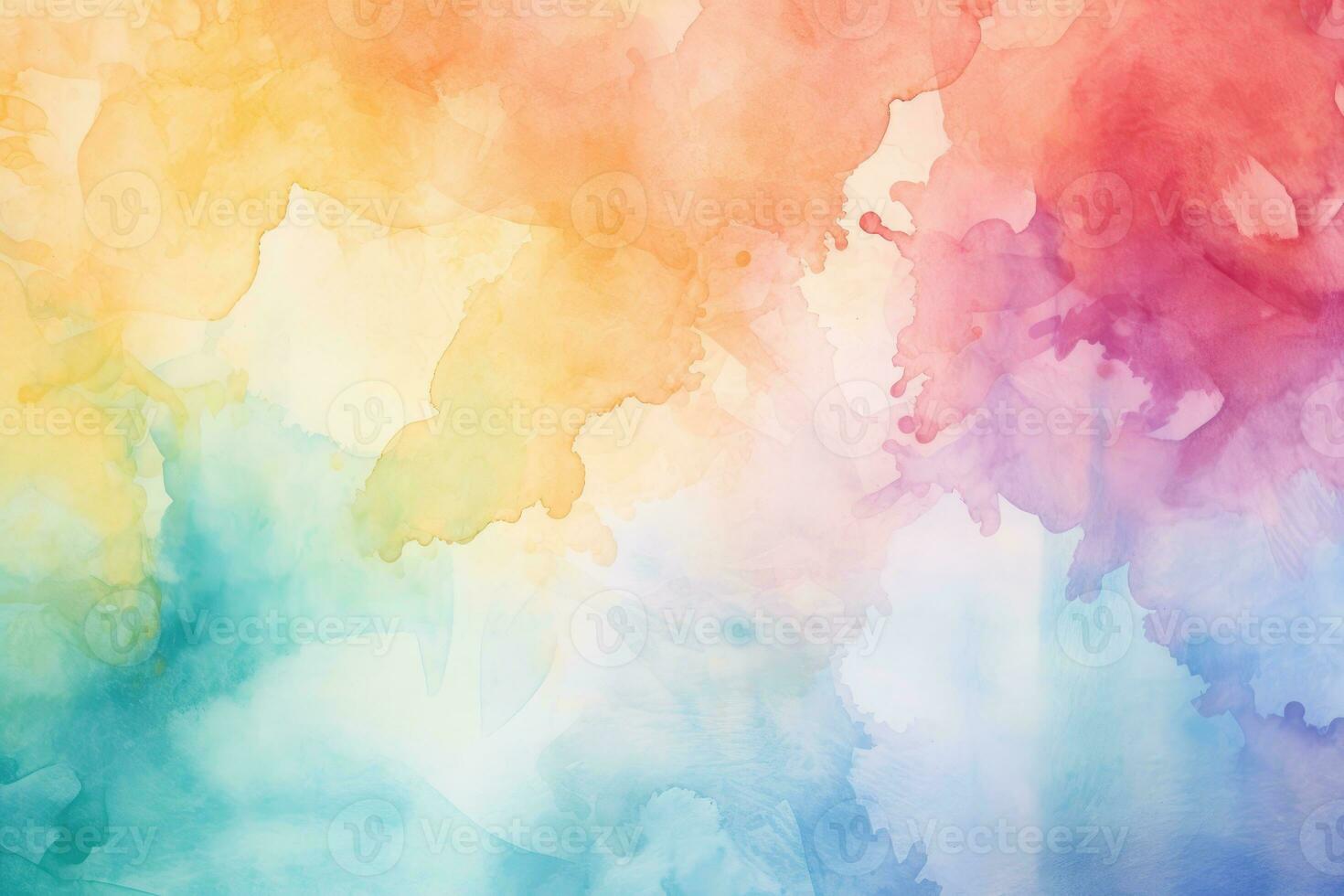 Ai generated beautiful delicate watercolor colored colorful background for various designs, postcards, background for texts, price sheets. photo