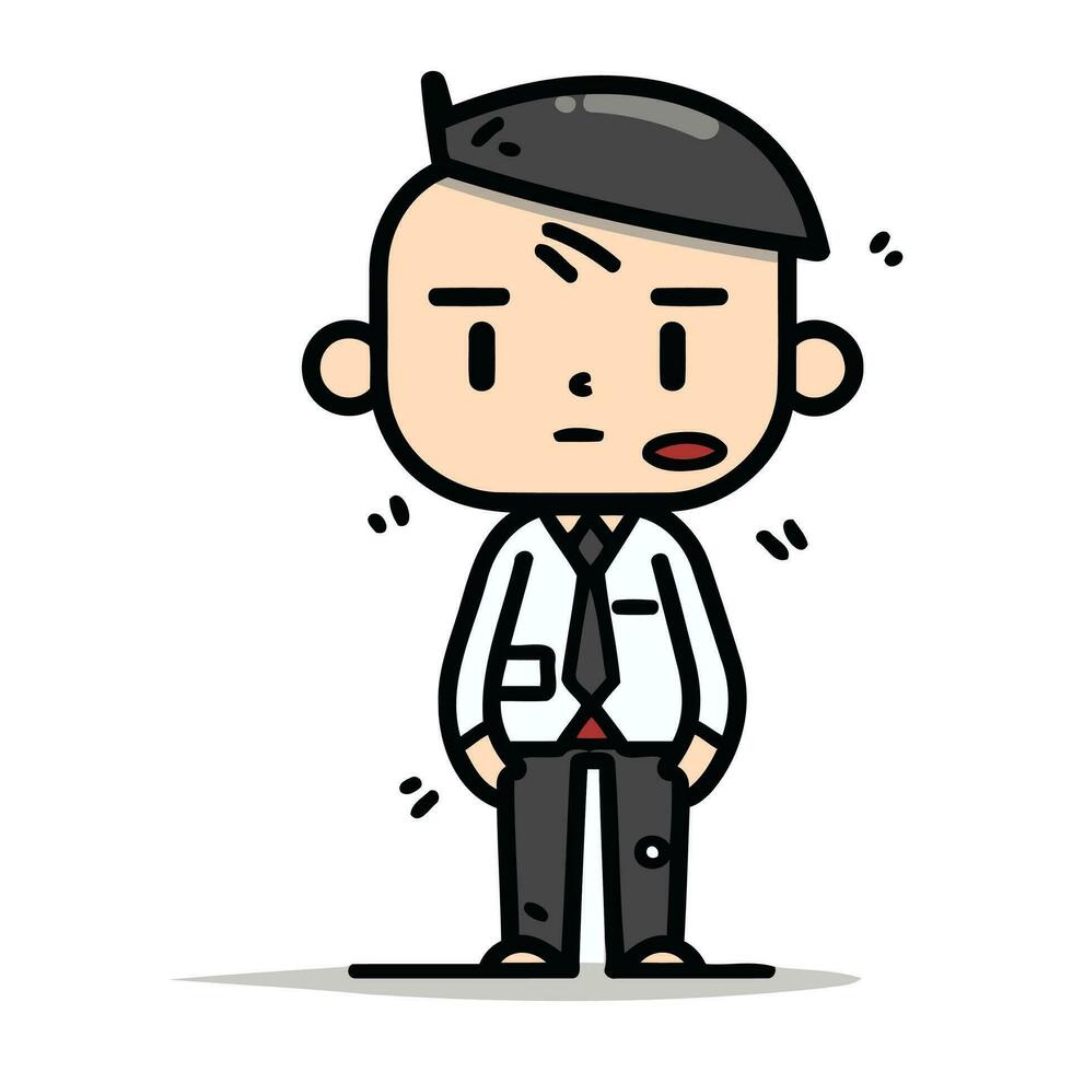 Businessman feeling sad   Vector Cartoon Illustration
