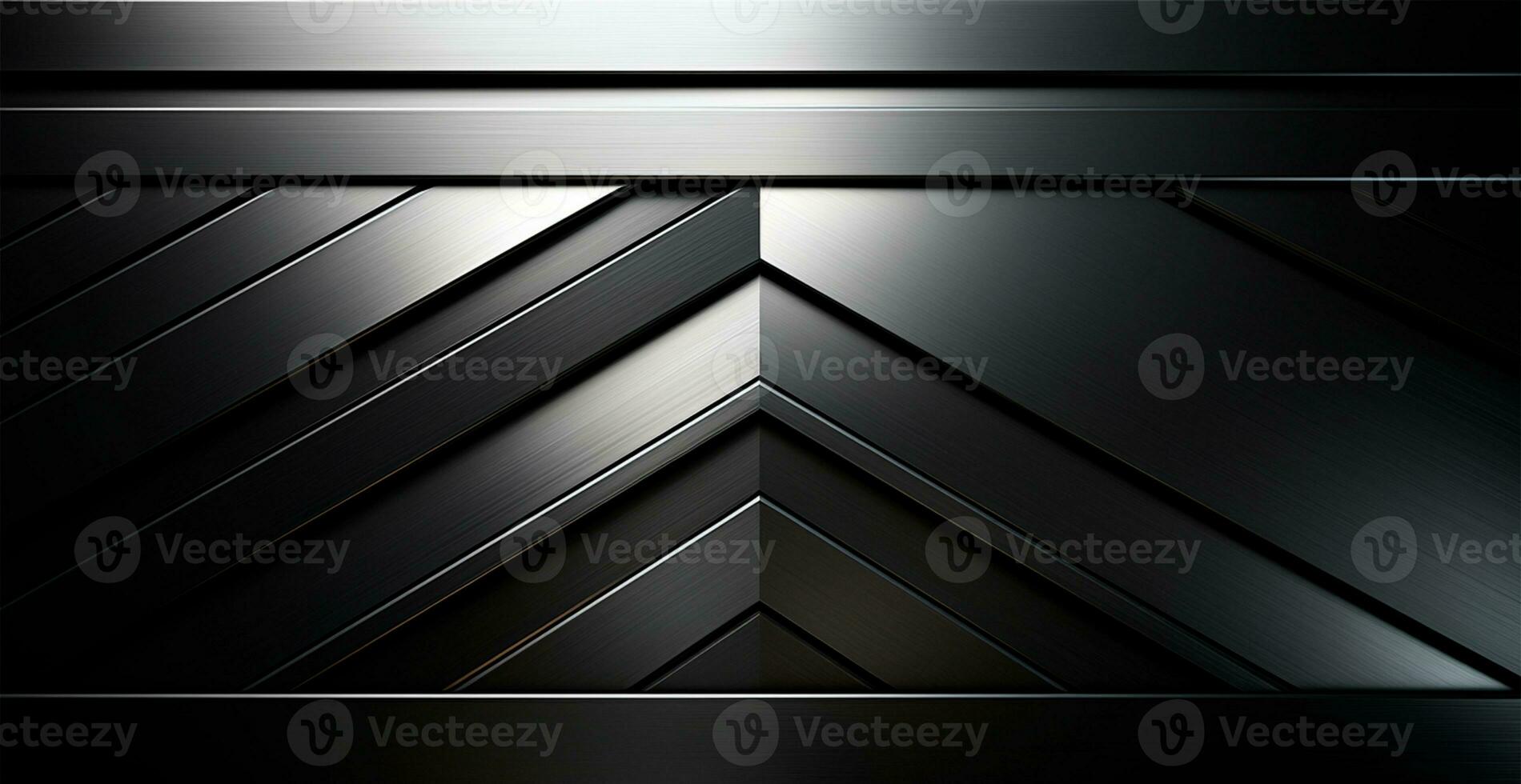 Panoramic metal texture, steel silver background - AI generated image photo