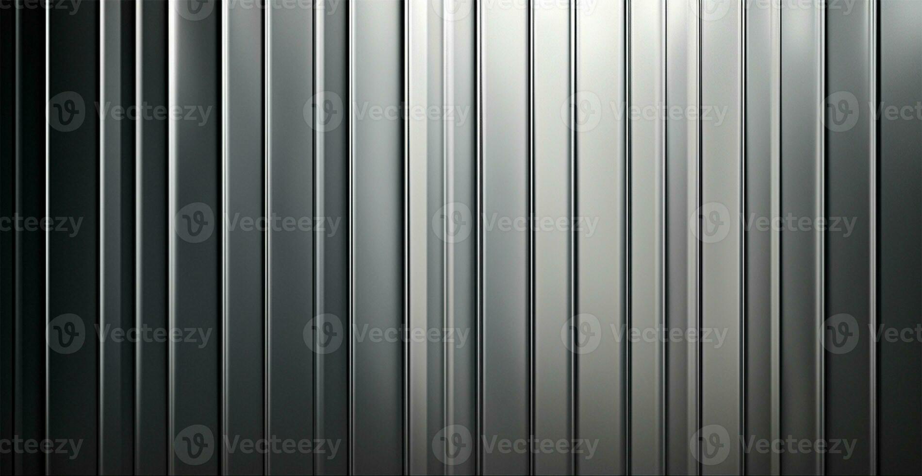 Panoramic metal texture, steel silver background - AI generated image photo