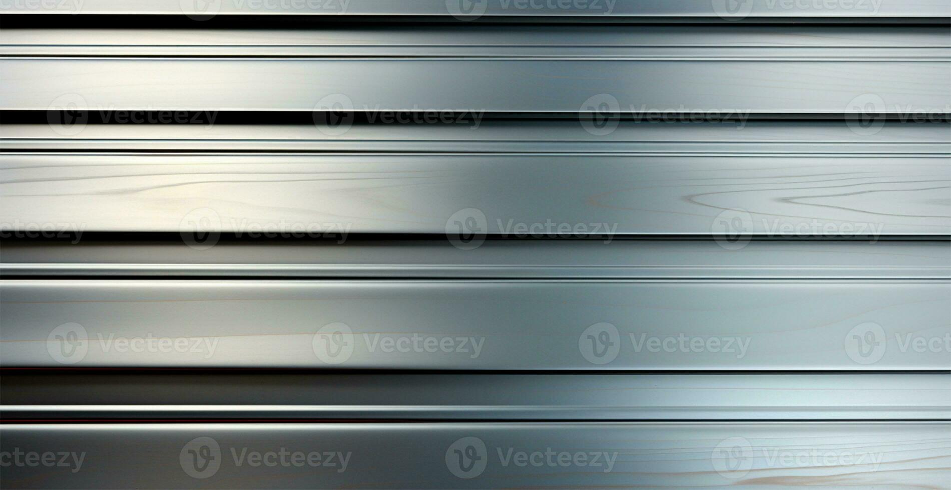 Panoramic metal texture, steel silver background - AI generated image photo
