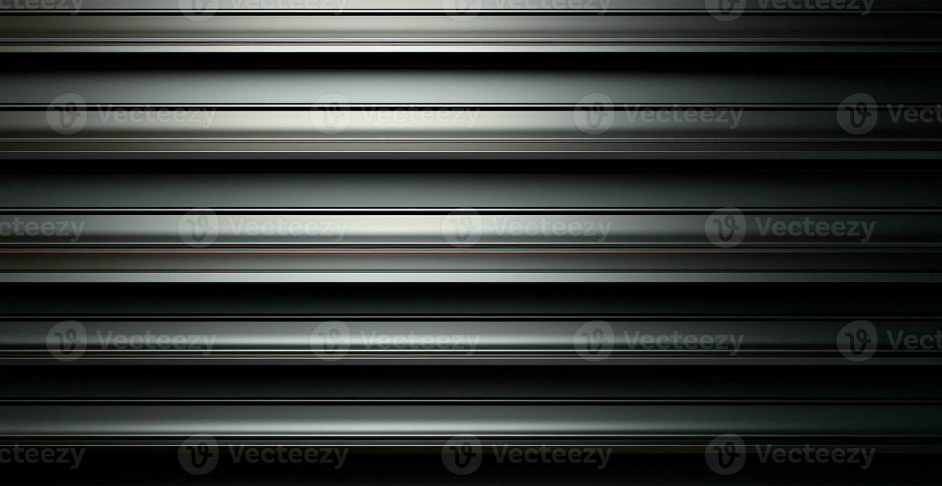 Panoramic metal texture, steel silver background - AI generated image photo