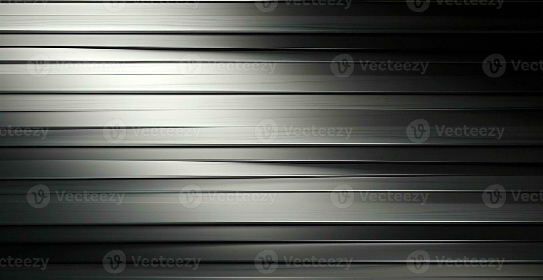 Panoramic metal texture, steel silver background - AI generated image photo