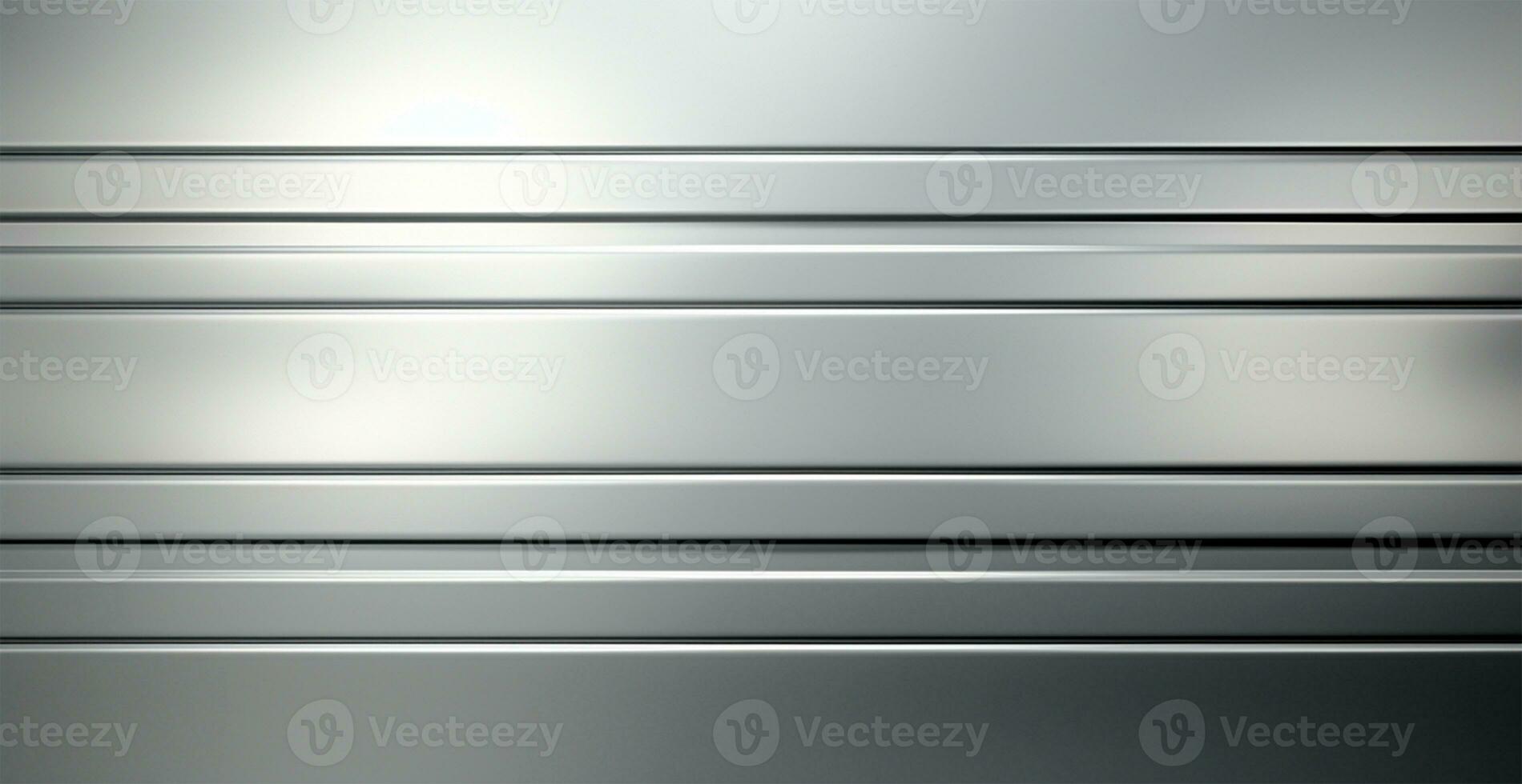 Panoramic metal texture, steel silver background - AI generated image photo