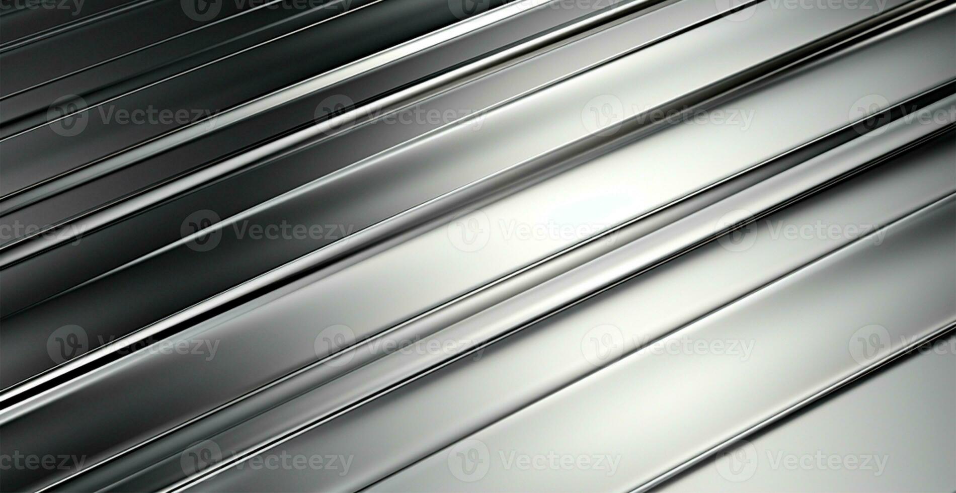 Panoramic metal texture, steel silver background - AI generated image photo