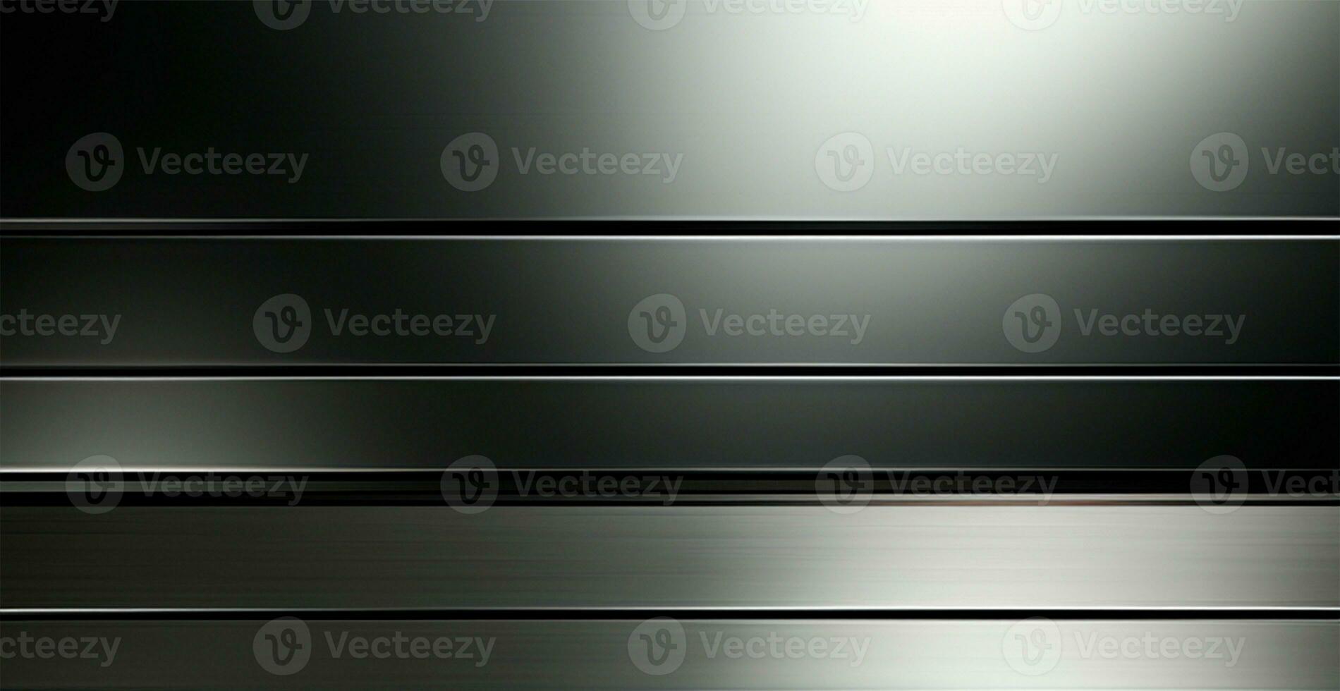 Panoramic metal texture, steel silver background - AI generated image photo