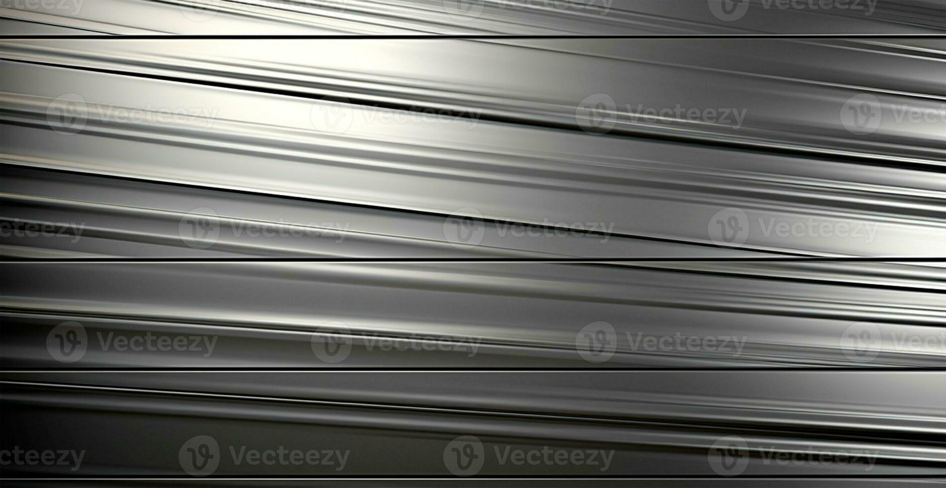 Panoramic metal texture, steel silver background - AI generated image photo