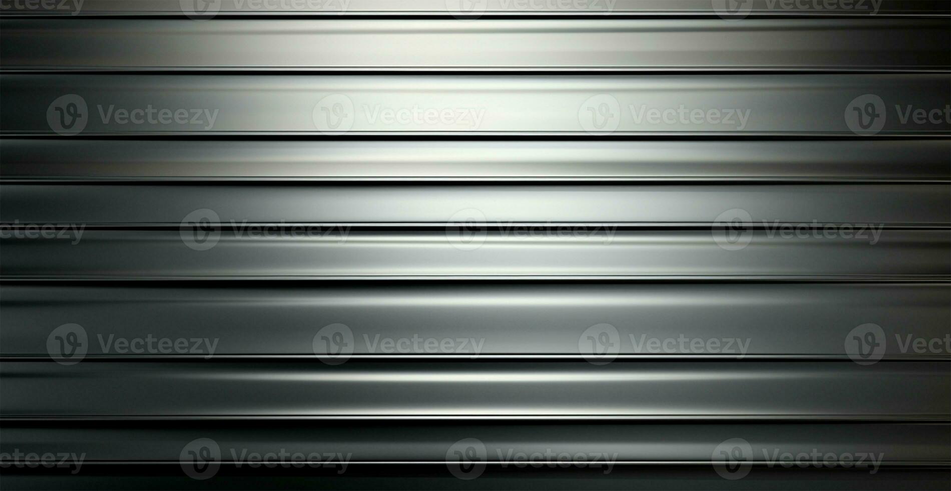 Panoramic metal texture, steel silver background - AI generated image photo