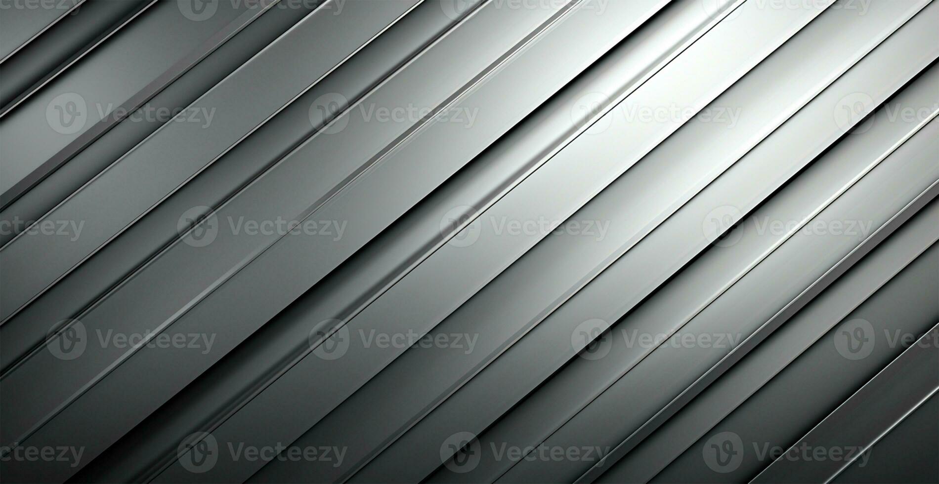 Panoramic metal texture, steel silver background - AI generated image photo