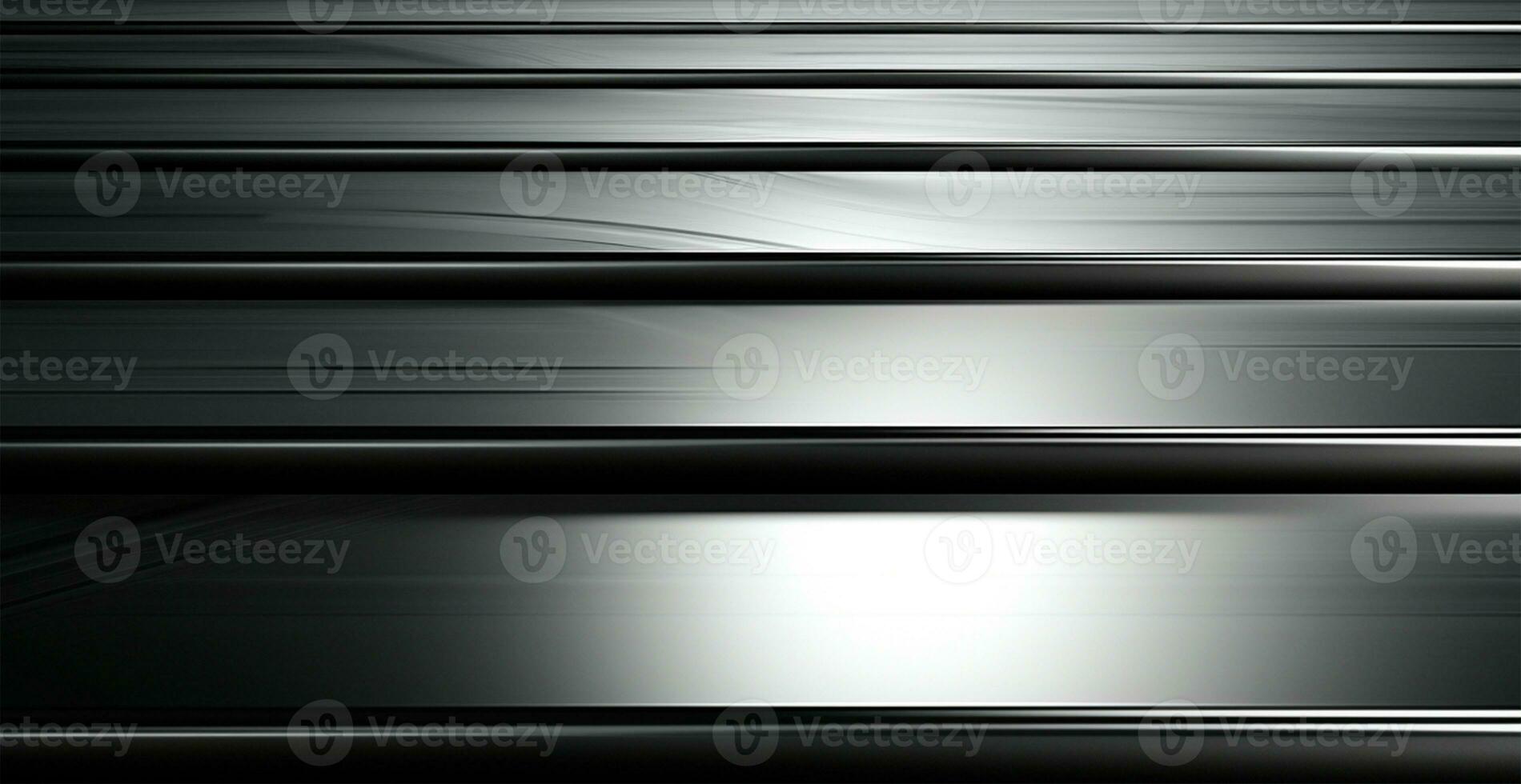 Panoramic metal texture, steel silver background - AI generated image photo