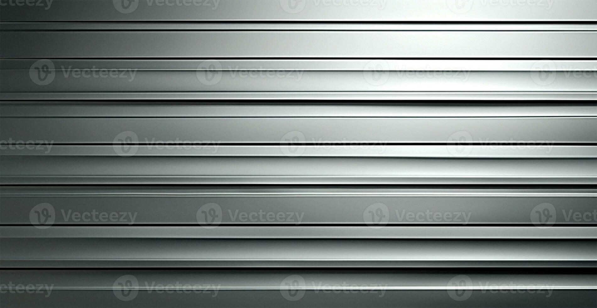 Panoramic metal texture, steel silver background - AI generated image photo