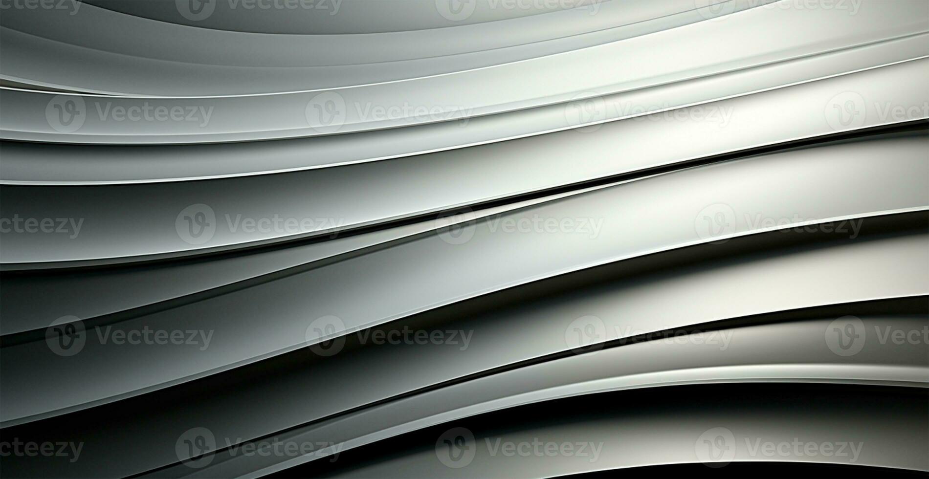 Panoramic metal texture, steel silver background - AI generated image photo