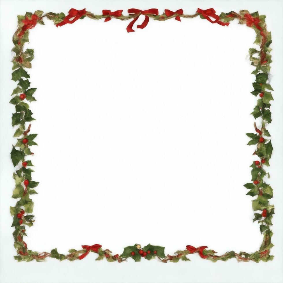 Christmas border frame Ai Generative photo