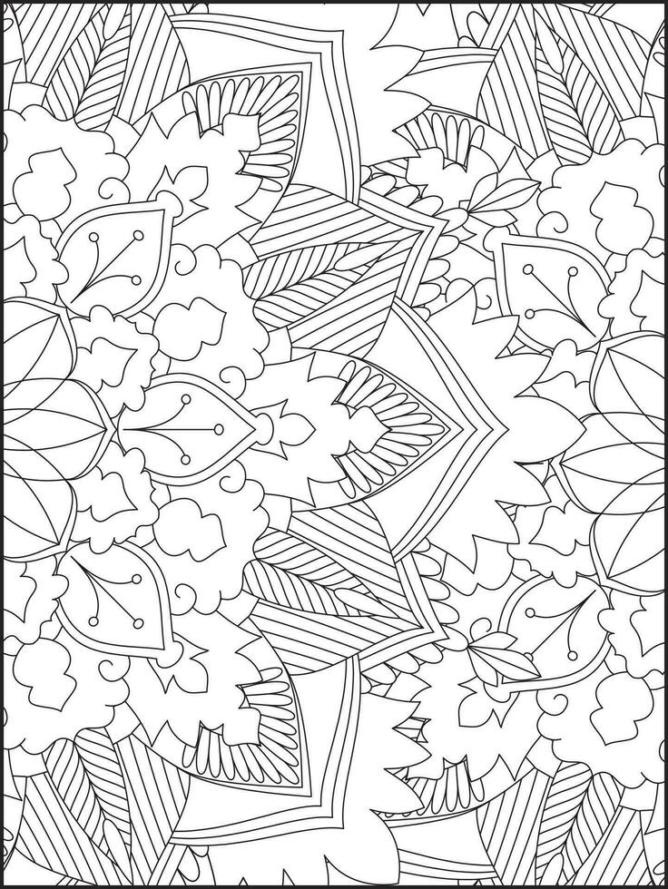 floral mandala colorante páginas, flor mandala colorante página, colorante página para adulto. colorante paginas mandala vector