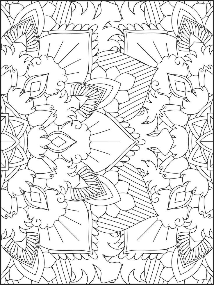 floral mandala colorante páginas, flor mandala colorante página, colorante página para adulto. colorante paginas mandala vector