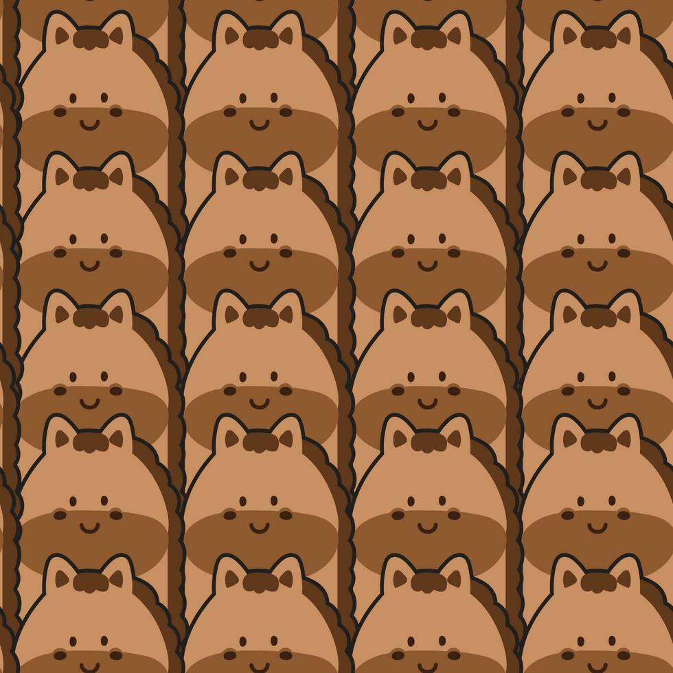 Repeat.Seamless pattern of cute face horse background.Farm animal character cartoon.Image for card,poster,baby clothing.Kawaii.Vector.Illutsration. vector