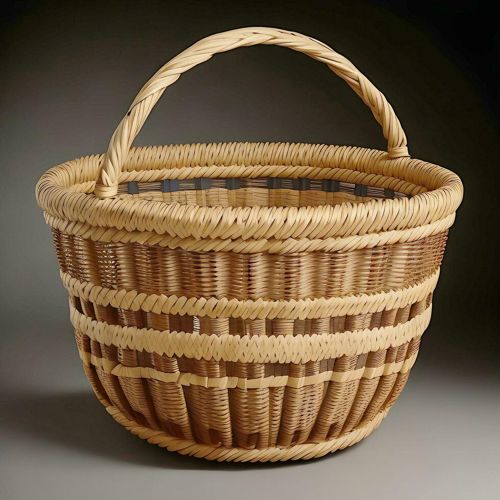 Basket design free image. ai generated photo