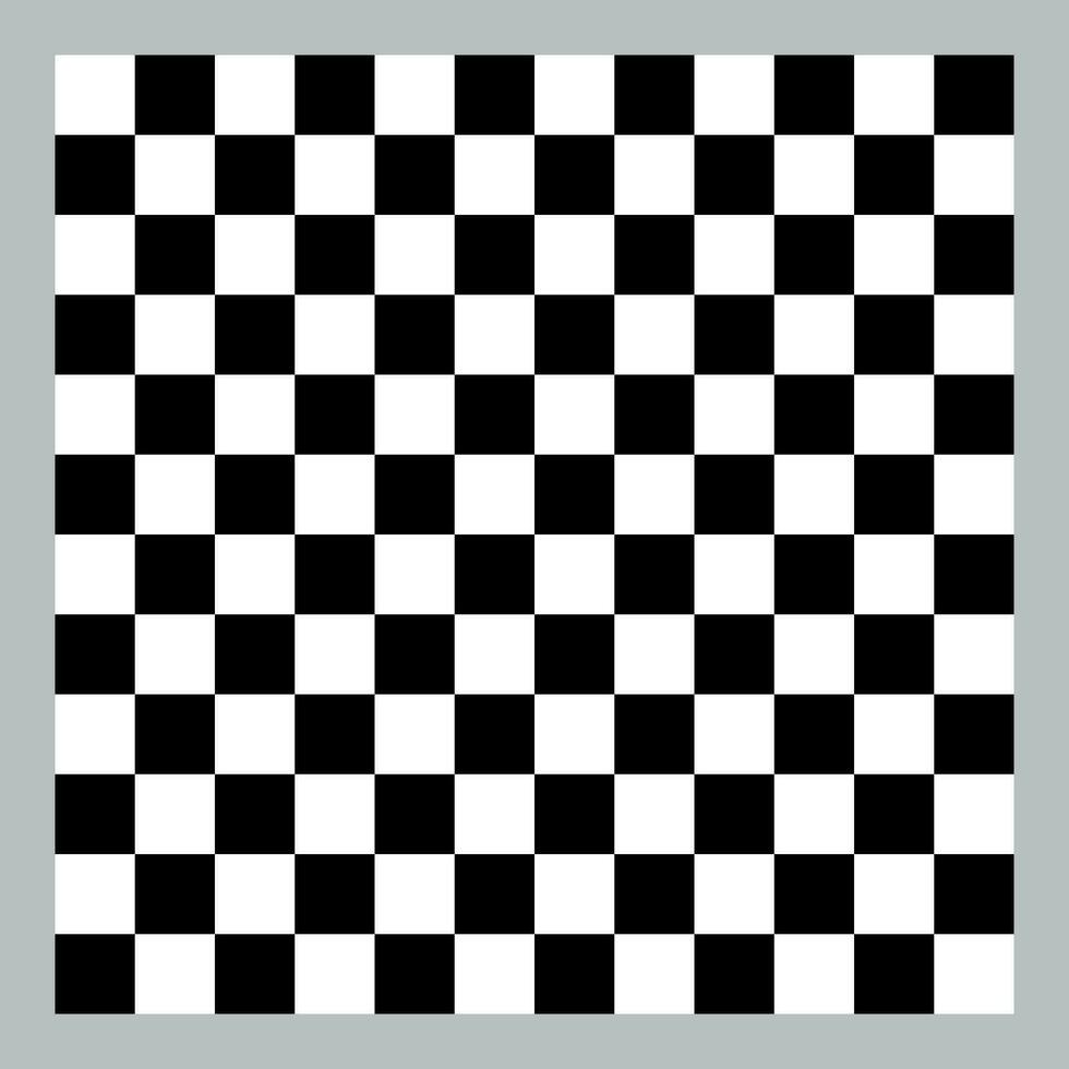 Vector 12x12 Checkered pattern with black, white squares pattern chessboard.