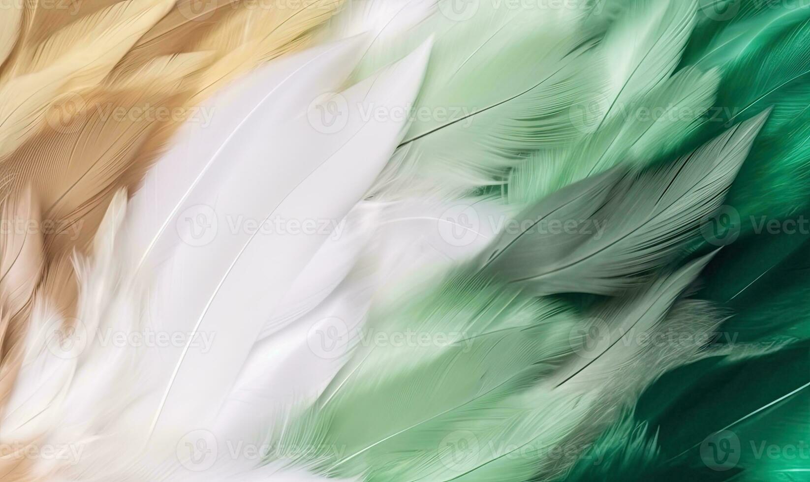 Beautiful abstract feathers with a watercolor effect. Creating using generative AI tools photo